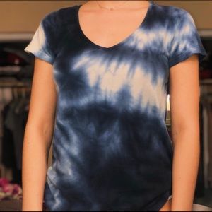 Brandy Melville Blue Tie Dye Shirt
